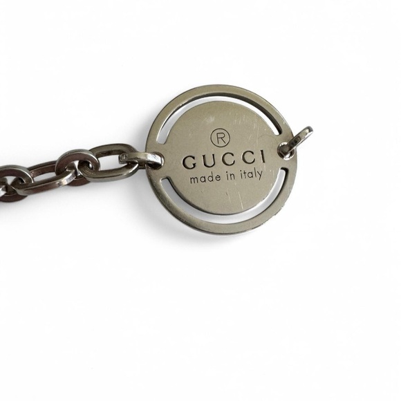 ✰ gucci sterling silver round tag bracelet ✰ - Picture 2 of 7